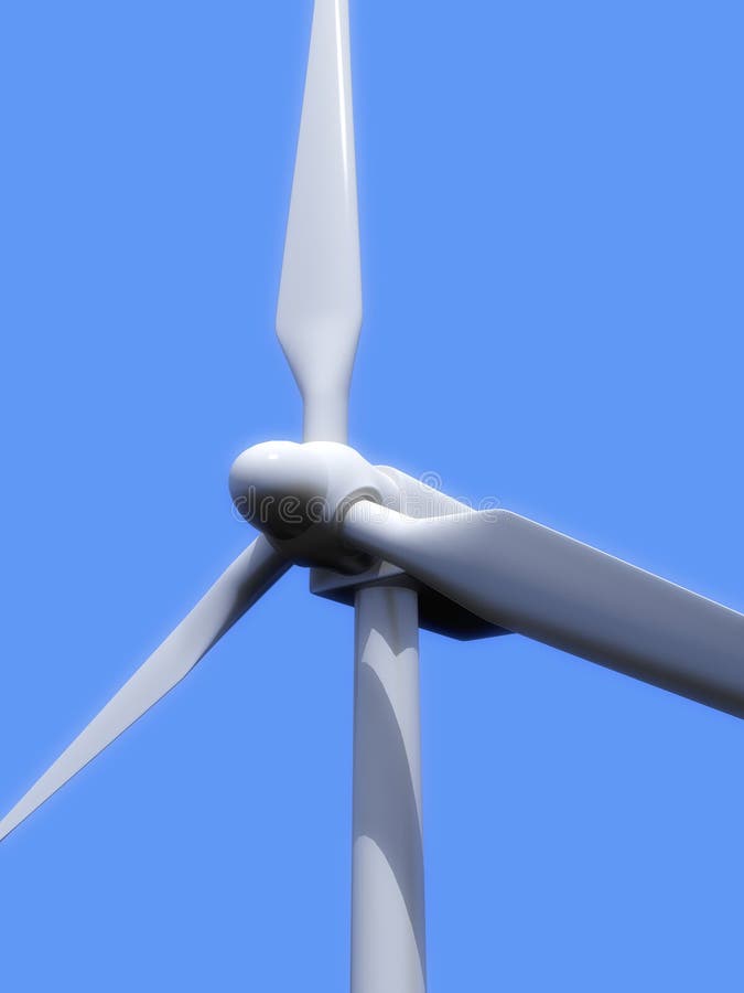 3d rendering of a simple wind mill