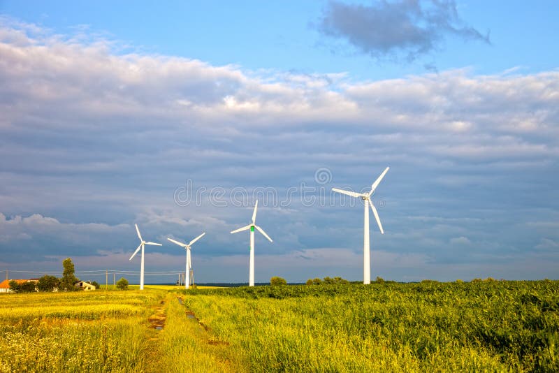 Wind power stock photo. Image of landscape, efficiency 32964388