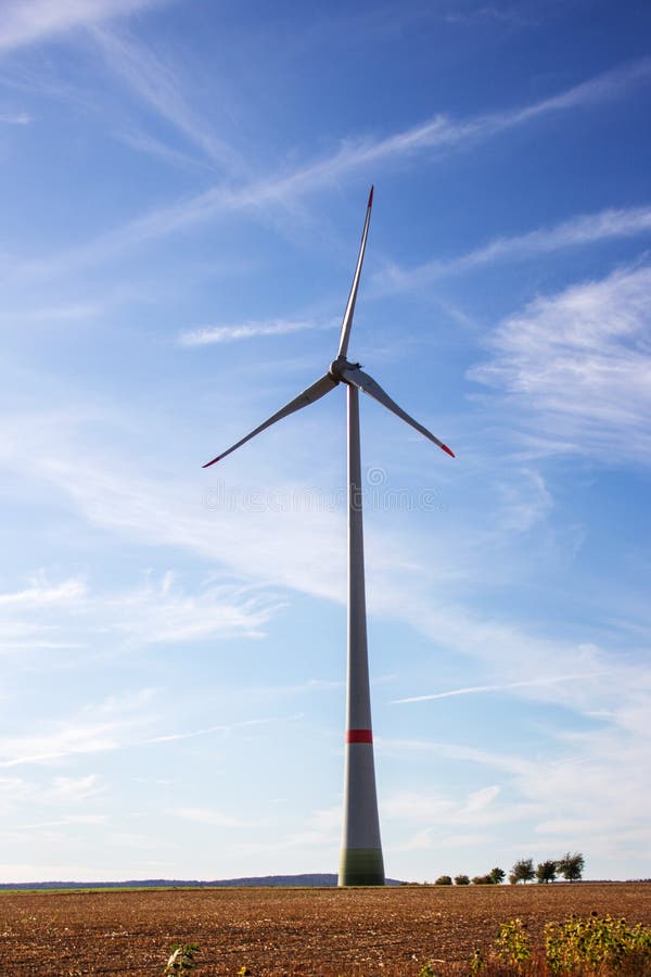 Wind Power Plant Also Called Wind Power Converter Stock Photo Image