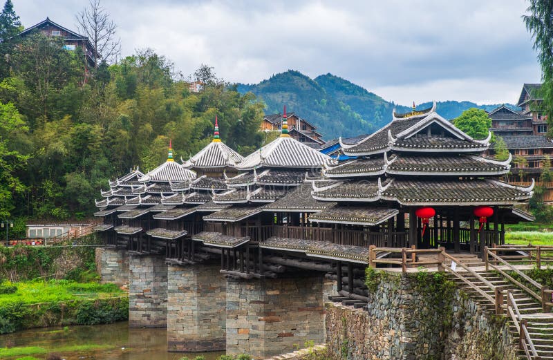 Wind and Rain Bridge of Dong Nationality