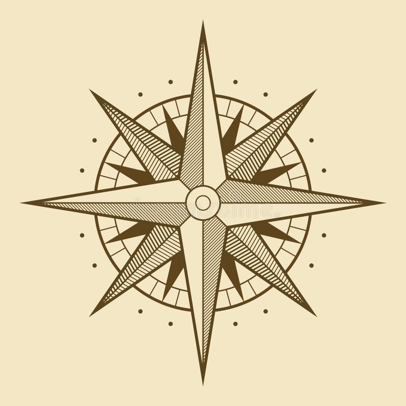 Wind rose vector illustration Wind rose vector illustration