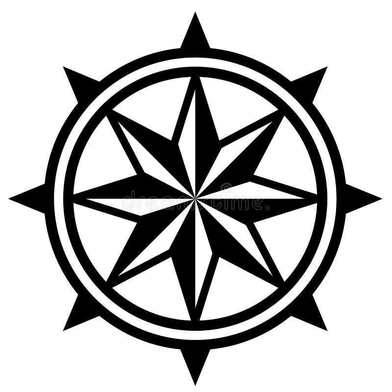 Wind Rose Compass. vector illustration