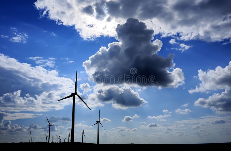 A Wind Turbine on a Windfarm