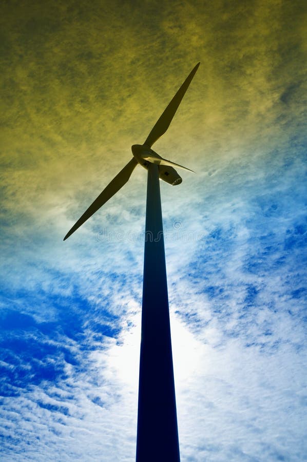 Wind turbine stock images