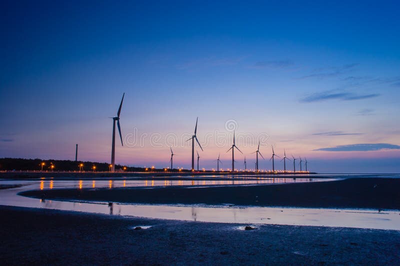 Wind turbine stock photography