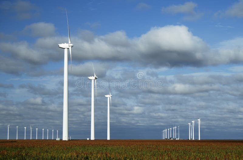 Wind turbines near White Deer, Texas. Texas wind energy turbines stock images, royalty-free photos and pictures