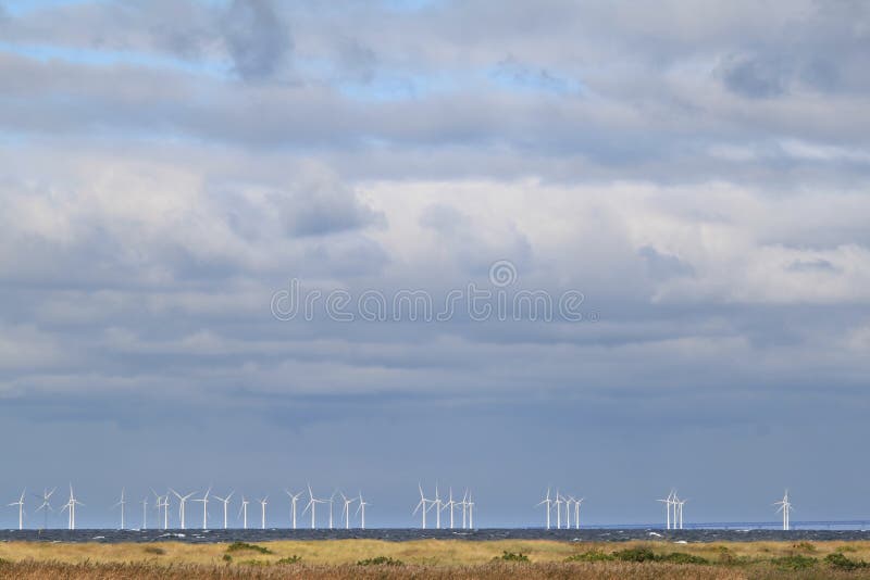 Wind turbines along the Swedish coast