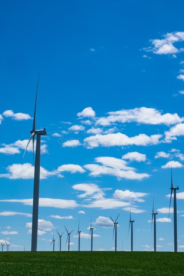 Wind Turbines and Wheat Fields in Eastern Oregon Stock Image Image of