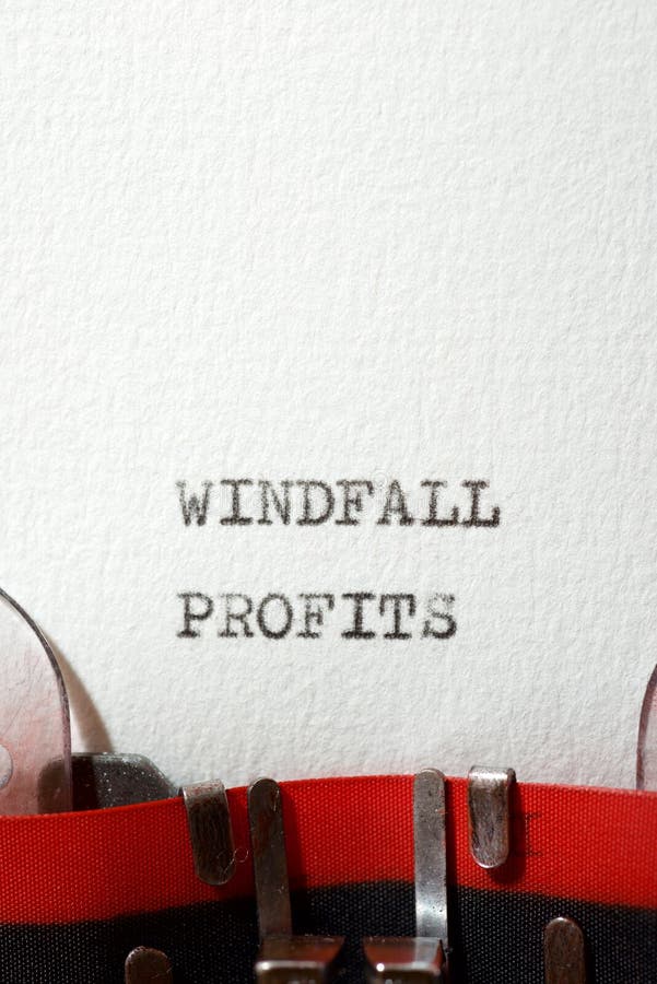 Windfall profits concept stock image. Image of rich 233083319