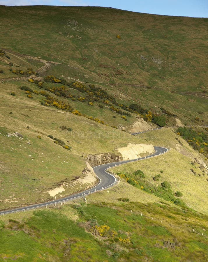 Winding Country Road To Destinations Stock Image Image of color