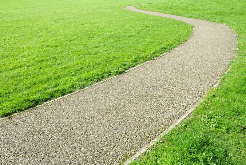 Winding Path in a Green Garden royalty free stock image Winding Path in a Green Garden royalty free stock image