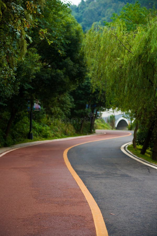 The Winding Road in the Park Stock Photo Image of cars, journey 78546992