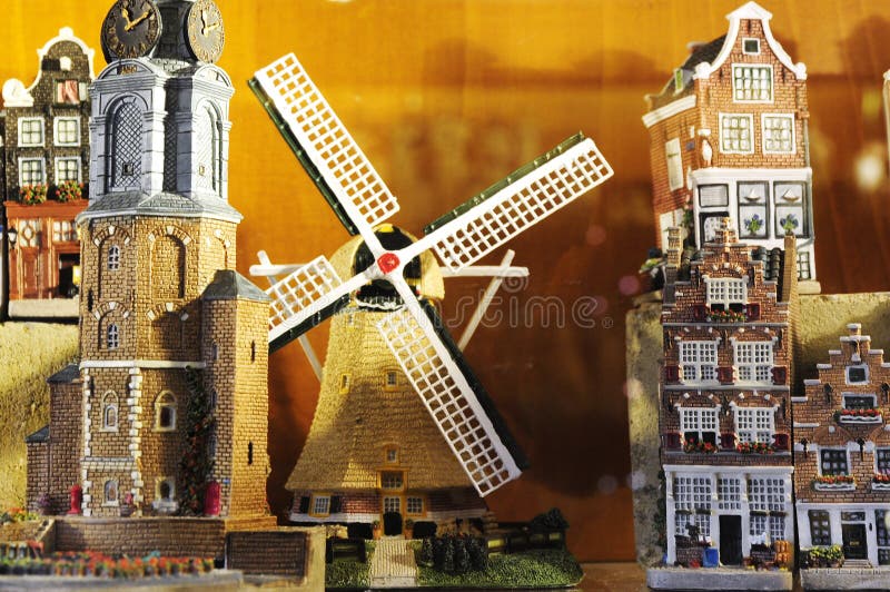 Windmill and building