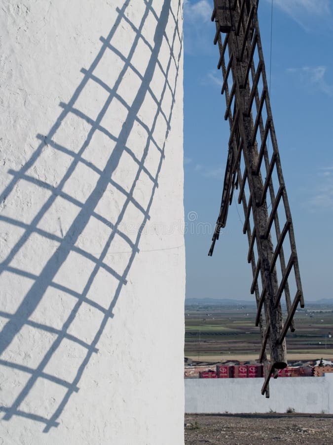 Windmill at Campo de Criptana La Mancha Ciudad Real Spain. Windmill in Campo de Criptana La Mancha Ciudad Real Spain royalty free stock photography Windmill at Campo de Criptana La Mancha Ciudad Real Spain. Windmill in Campo de Criptana La Mancha Ciudad Real Spain royalty free stock photography