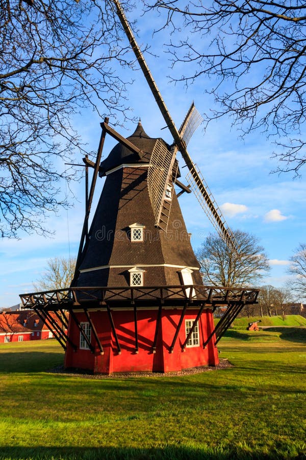 Windmill of Kastellet Citadel in Copenhagen, Denmark Editorial ...