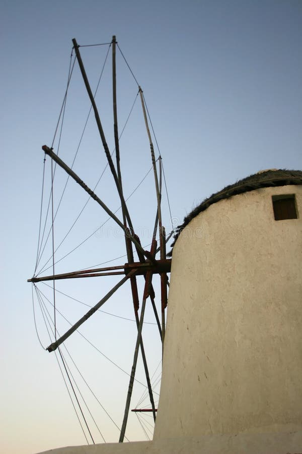 Windmill in Rhodes, Greece