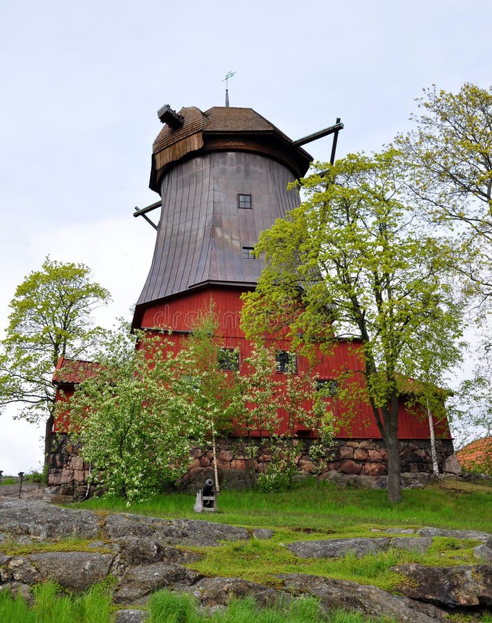 Windmill in Sweden, Scandinavia, Europe Stock Photo Image of building