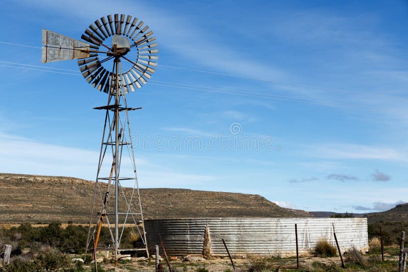 The Windmill And Water Tank in Sutherland