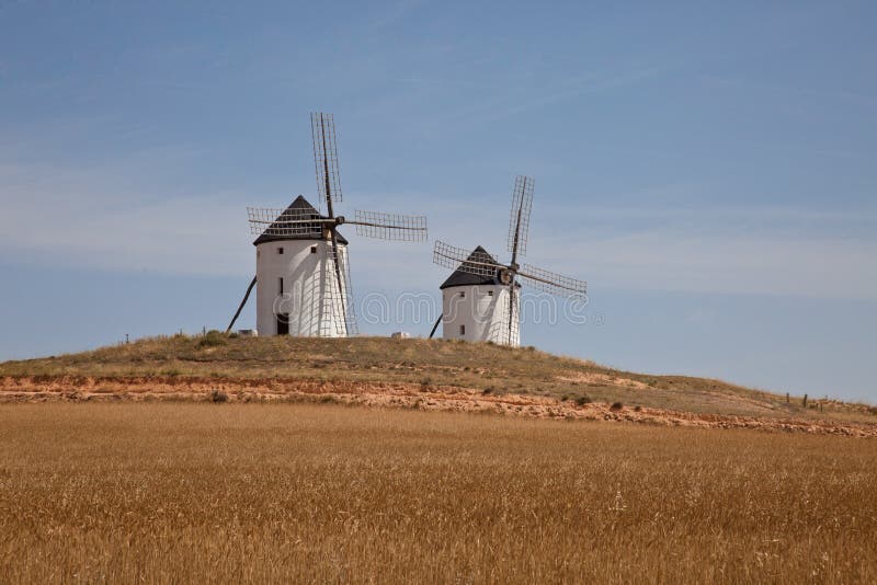 Windmills in Spain stock photo. Image of harvest, windmill 15235352