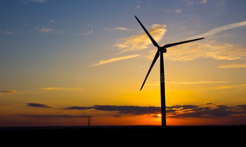Windmolen stock foto's