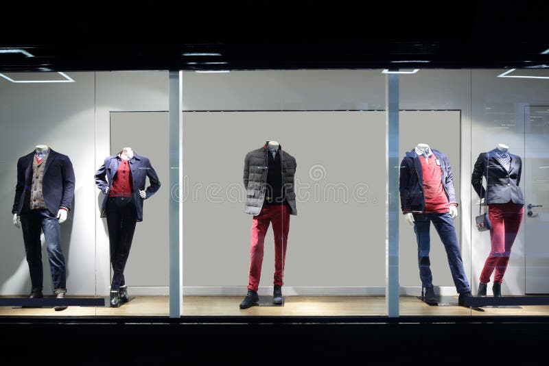 Fashion Mannequin Display stock photo. Image of window - 37235916