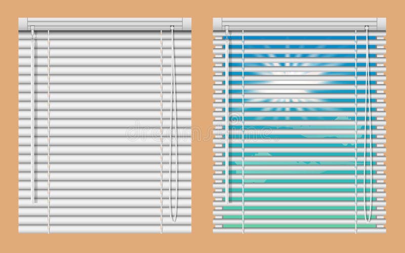 Download Window Blinds Mockup Set Vector Realistic Illustration Windows With Open And Close Horizontal Blind Curtains Stock Vector Illustration Of Sunny Decoration 129287034
