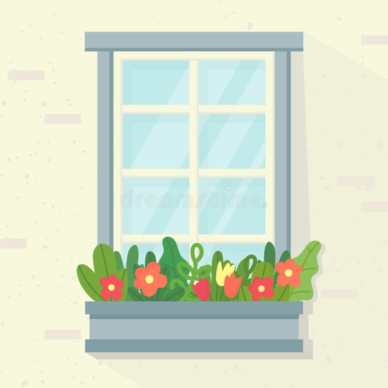 Download Window Box Flowers Stock Illustrations 203 Window Box Flowers Stock Illustrations Vectors Clipart Dreamstime