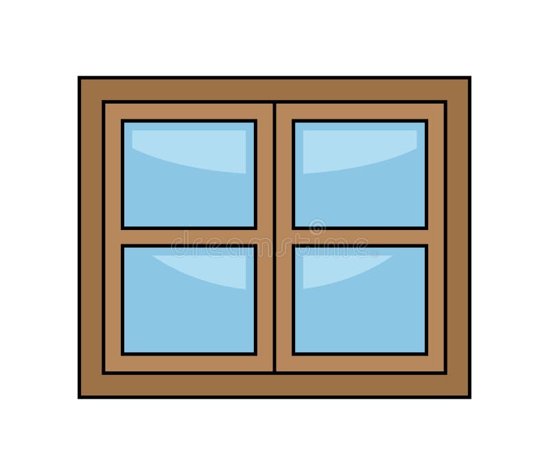 Window Cartoon Vector Symbol Icon Design. Stock Vector - Illustration of  blue, clipart: 90124057