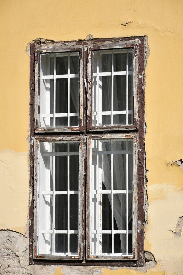 Window of an old building stock photos