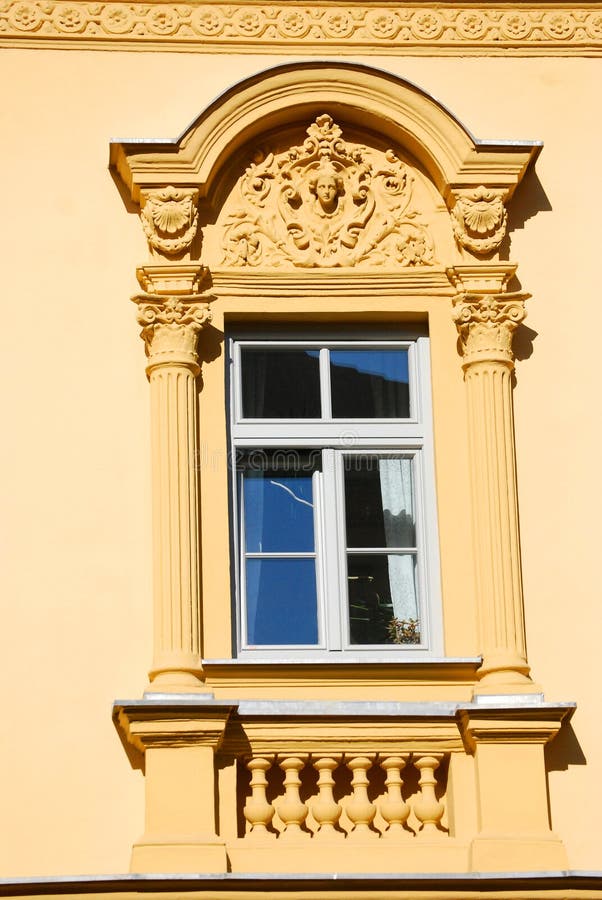 A window and pillars stock image. Image of exterior 219299151