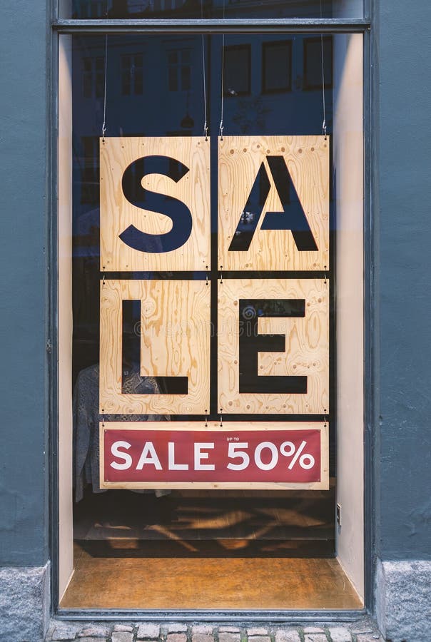 Retail Shop Window Sale Sign Stock Images Download 2,287 Royalty Free
