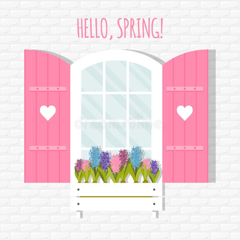 Cartoon Window Shutters Stock Illustrations 298 Cartoon Window