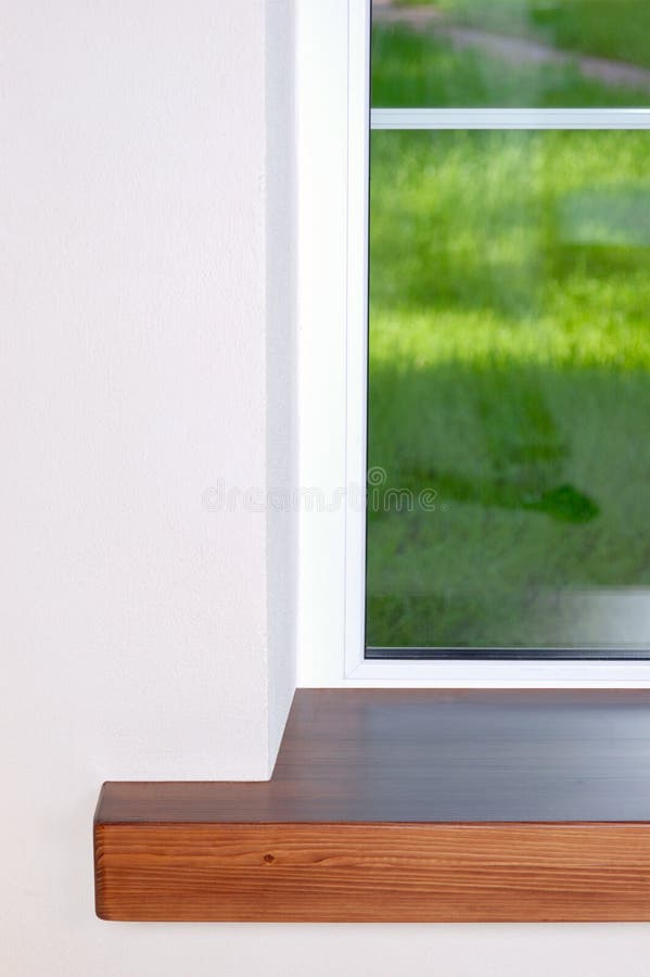Window and Sill. stock photo