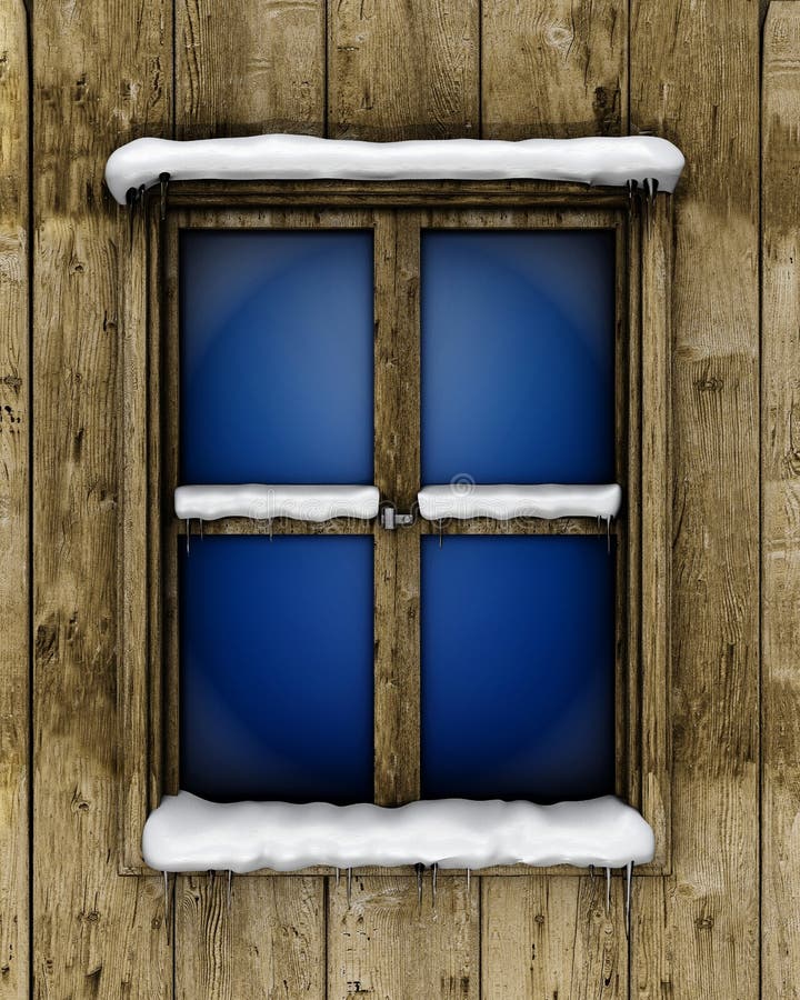 Window with snow