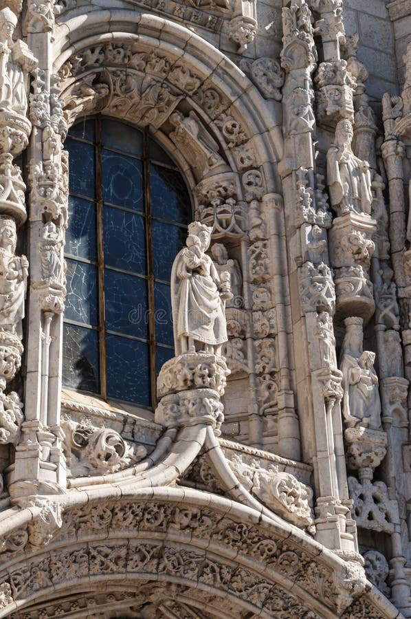 Window and statue