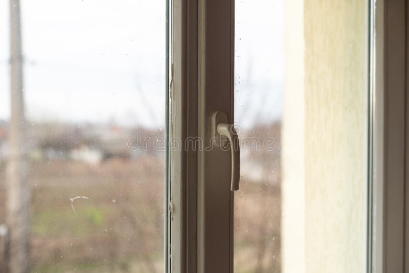 Window with Very Dirty and Dusty Glass in Daylight Stock Image - Image ...