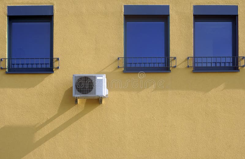 Industrial Air Conditioning Stock Image Image of large, market 53924607