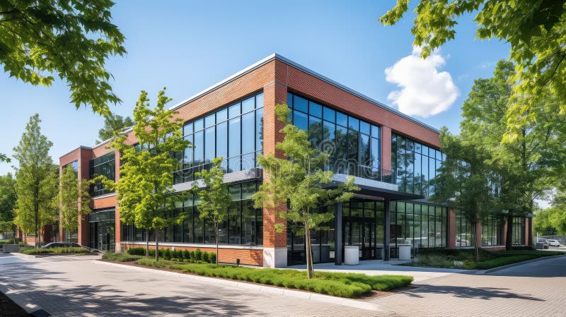 Windows brick office стоковая фотография rf