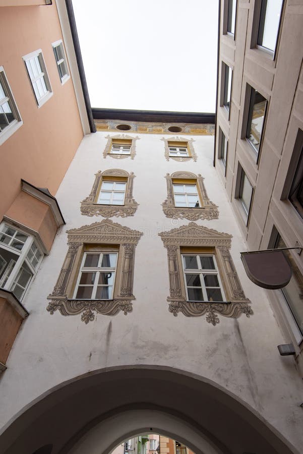 Windows Facade stock photography