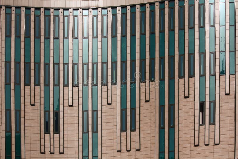Windows facade of a modern building stock images