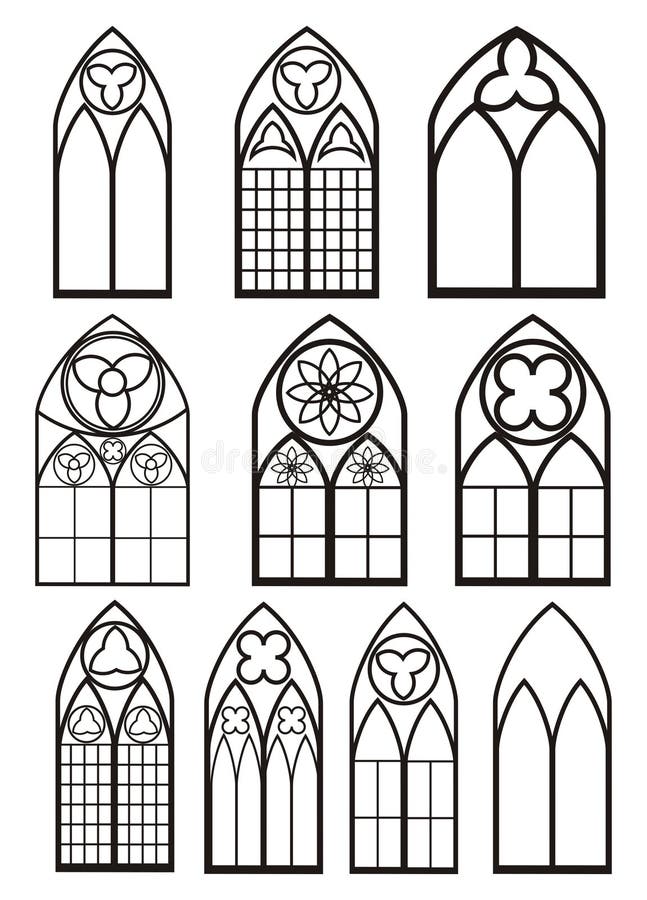 Windows in gothic style