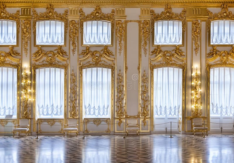 The windows of the hall of gold stock photo The windows of the hall of gold stock photo