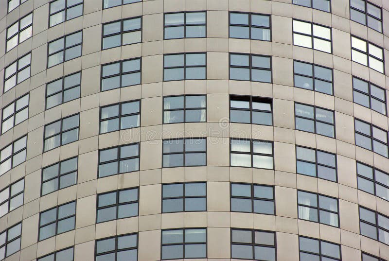 Windows on modern building