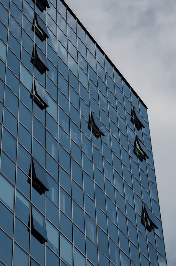 Windows of a Modern Building for Offices Stock Image Image of