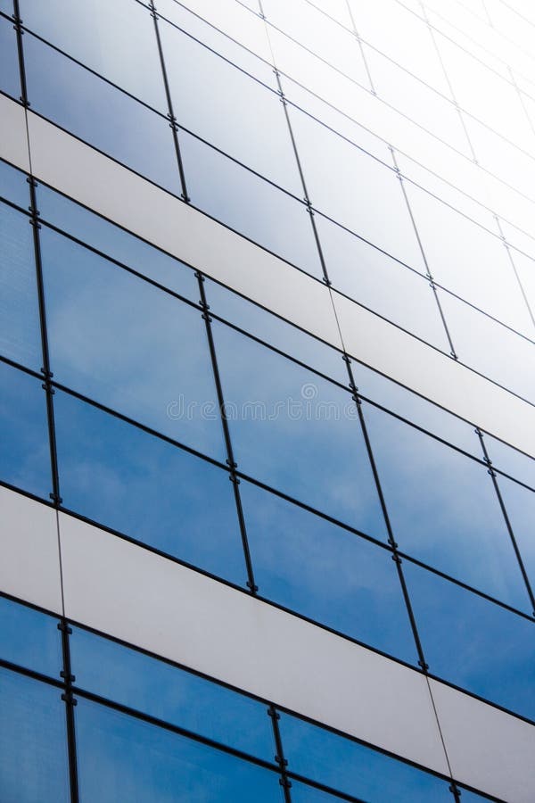 Windows in new office building