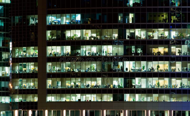 Windows of an office building