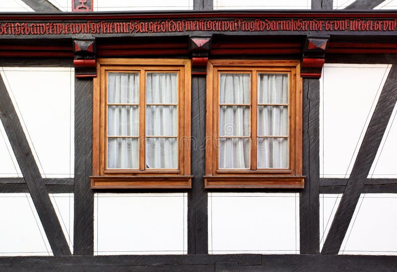 Windows of old house stock image. Image of building, street 26372899