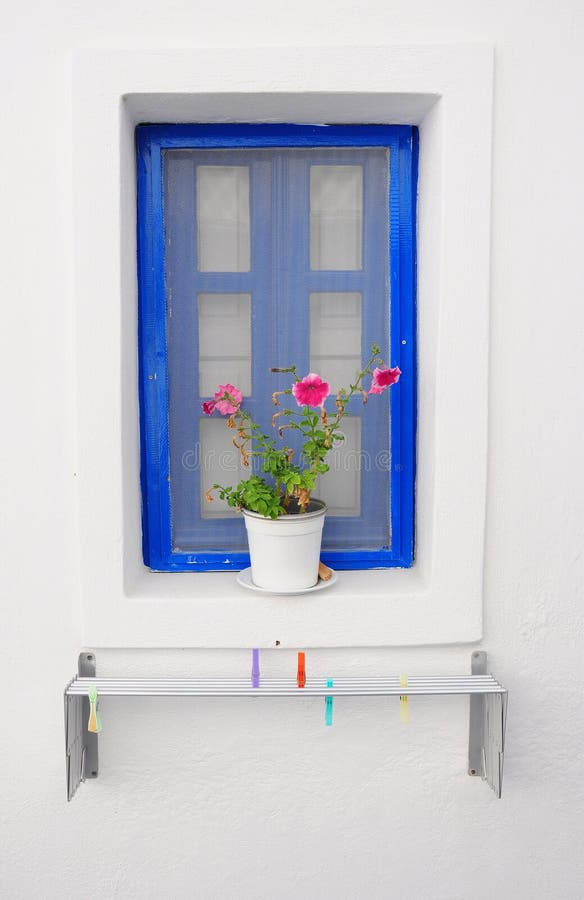 Windows in Santorini, Greece Stock Image Image of greece, home 48779175