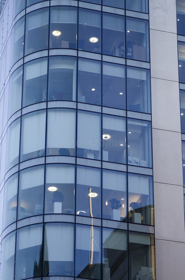 Windows of Skyscraper Business Office, Corporate building in Man