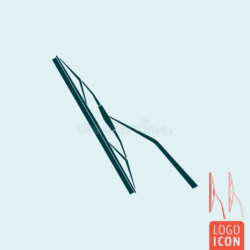 Windscreen Wiper Icon Isolated Stock Vector Illustration of graphic